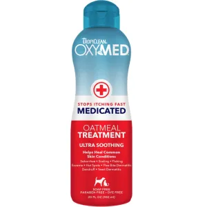 15% OFF: Tropiclean OxyMed Medicated Oatmeal Treatment Rinse for Cats & Dogs 20oz