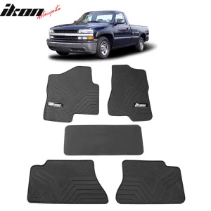 1999-2006 Silverado 1500 Crew Cab Latex Floor Mats All Weather Carpets