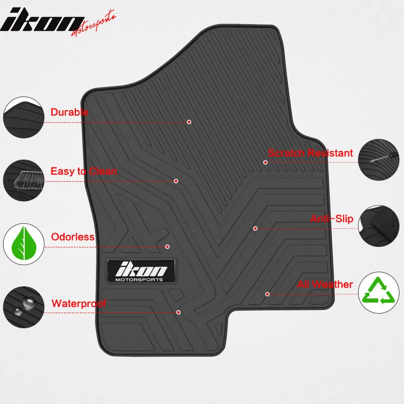 1999-2006 Silverado 1500 Crew Cab Latex Floor Mats All Weather Carpets