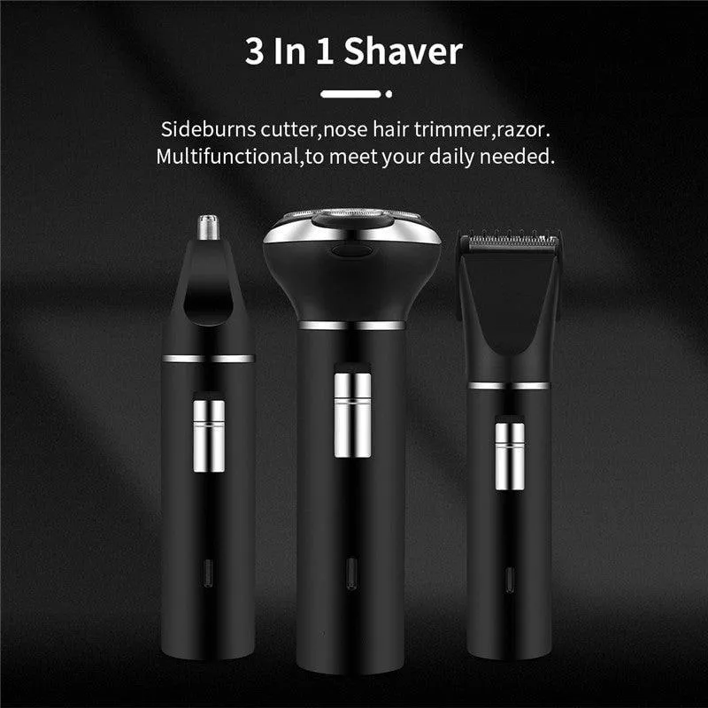 3 In 1 Electric Hair Shavers For Men Nose Beard Ear Trimmer Hair