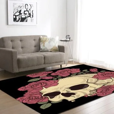 50 Europe Type 3D Sugar Skull Carpet Hallway Doormat Anti - Slip Bathroom Carpets Absorb Water Kitchen Mat/Rug Living Room