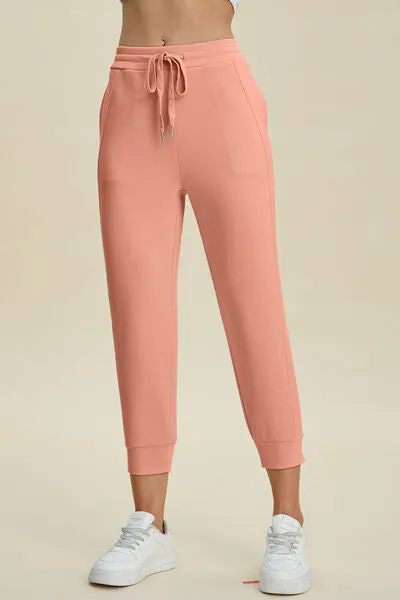 Air Scuba Drawstring High Waist Cropped Pants