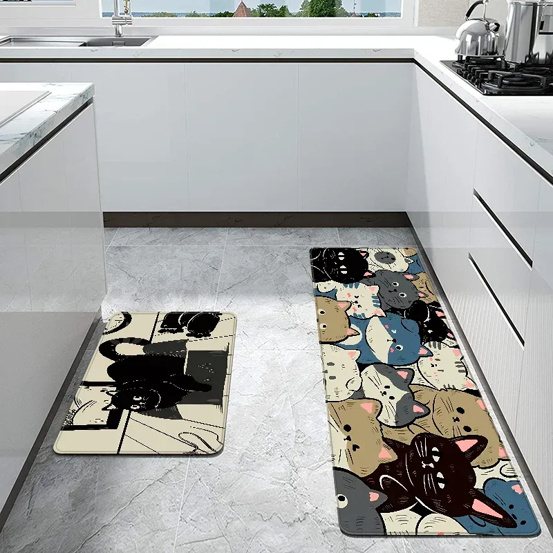 Bathroom Mat Cute Cartoon Cat Bath Mats