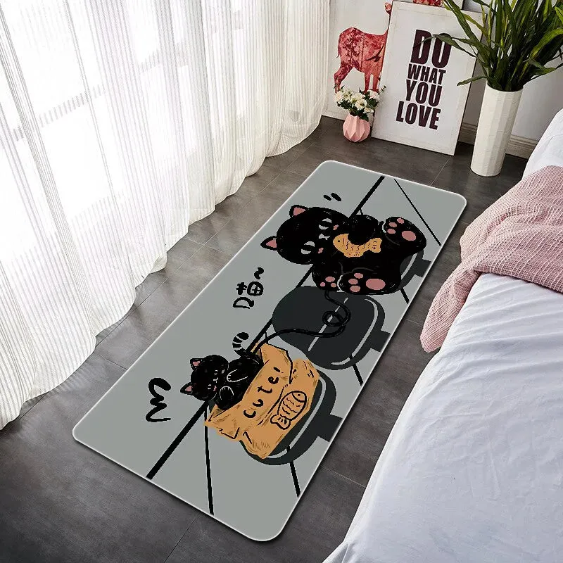 Bathroom Mat Cute Cartoon Cat Bath Mats