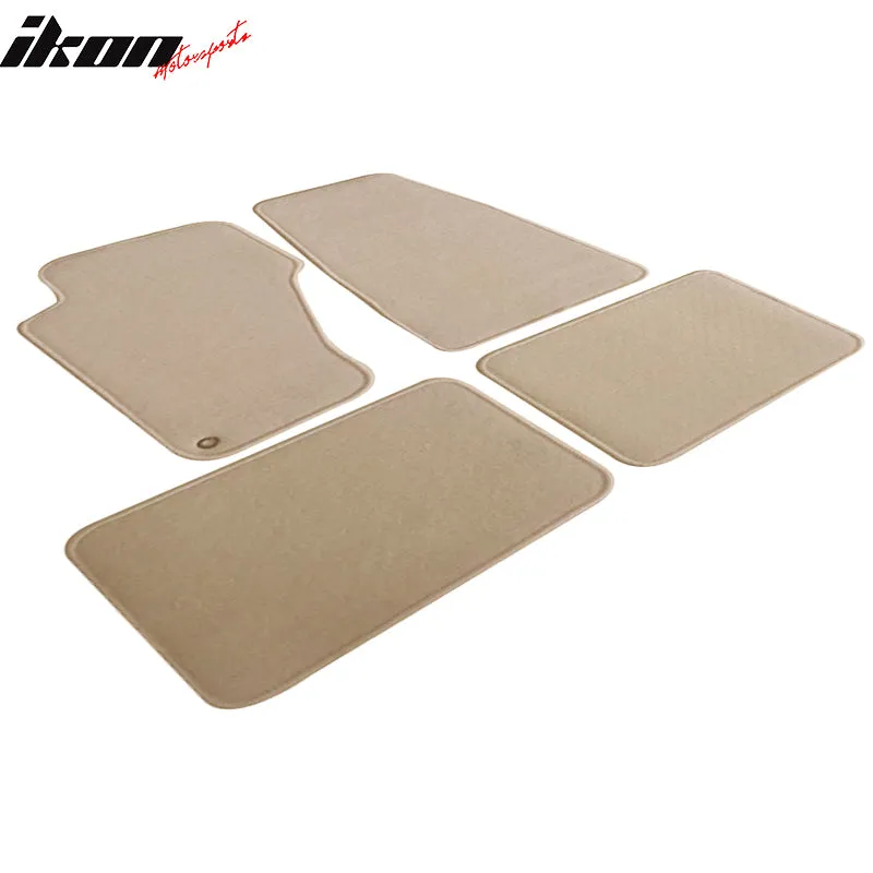 Car Floor Mat for 1999-2004 Jeep Grand Cherokee Beige Carpet 4PC Nylon