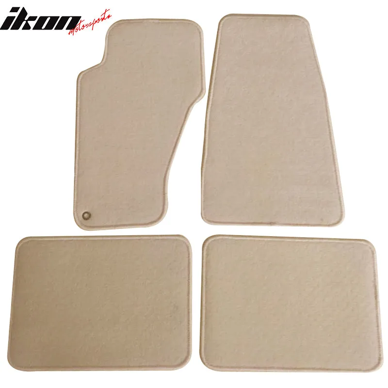 Car Floor Mat for 1999-2004 Jeep Grand Cherokee Beige Carpet 4PC Nylon