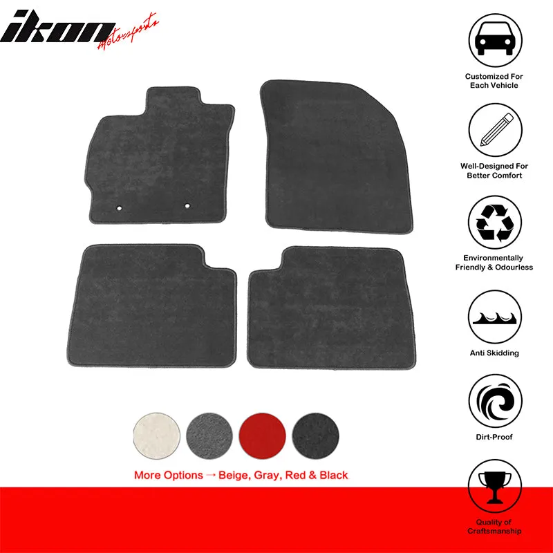 Car Floor Mat for 2008-2015 Scion xB Gray Carpet 4PC Nylon