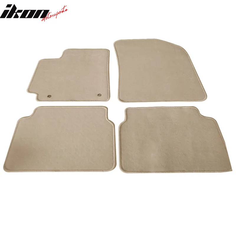 Car Floor Mat for 2009-2013 Toyota Corolla Beige Carpet 4PC Nylon