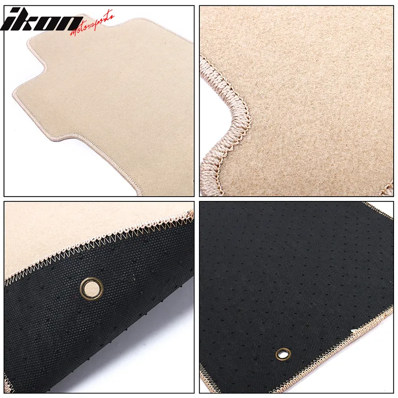 Car Floor Mat for 2009-2013 Toyota Corolla Beige Carpet 4PC Nylon