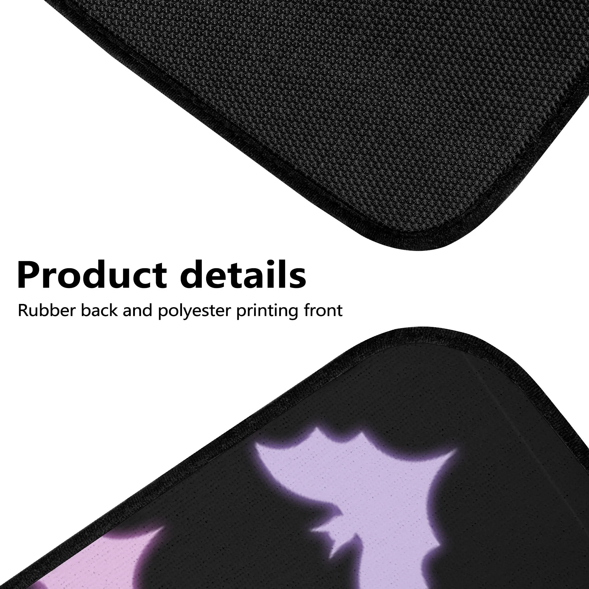 Car Floor Mats | Set of 4 | Universal size | All Weather proof | Affordable | Washable- Pastel Goth Halloween Bats