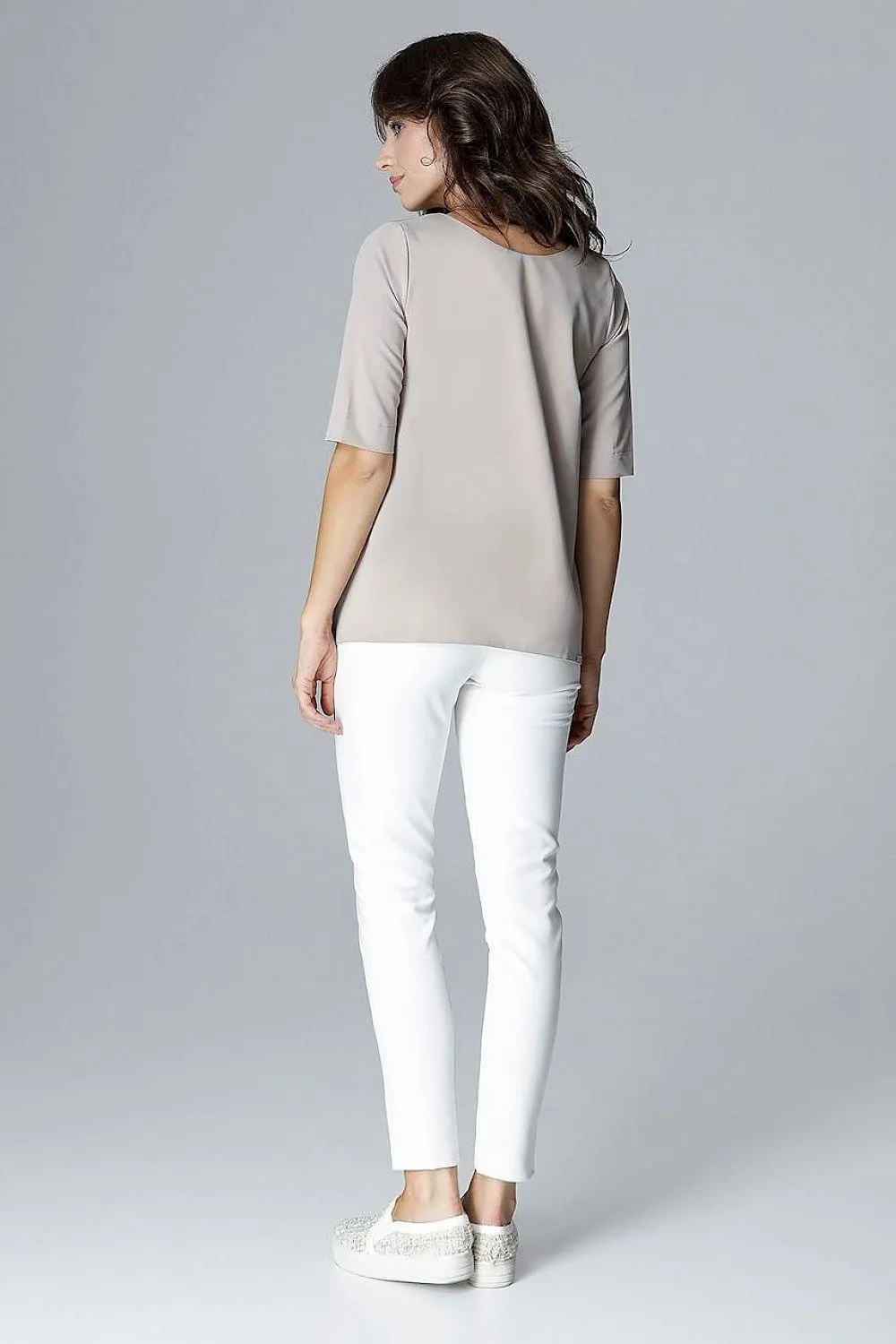 Chic Lenitif Relaxed Fit Blouse - Flaunt Your Silhouette with Grace