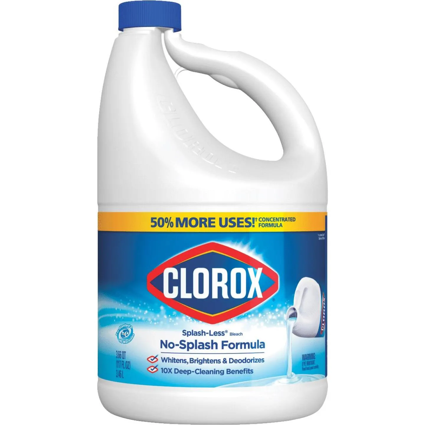 Clorox 117 Oz. Concentrated Splash-Less Liquid Bleach