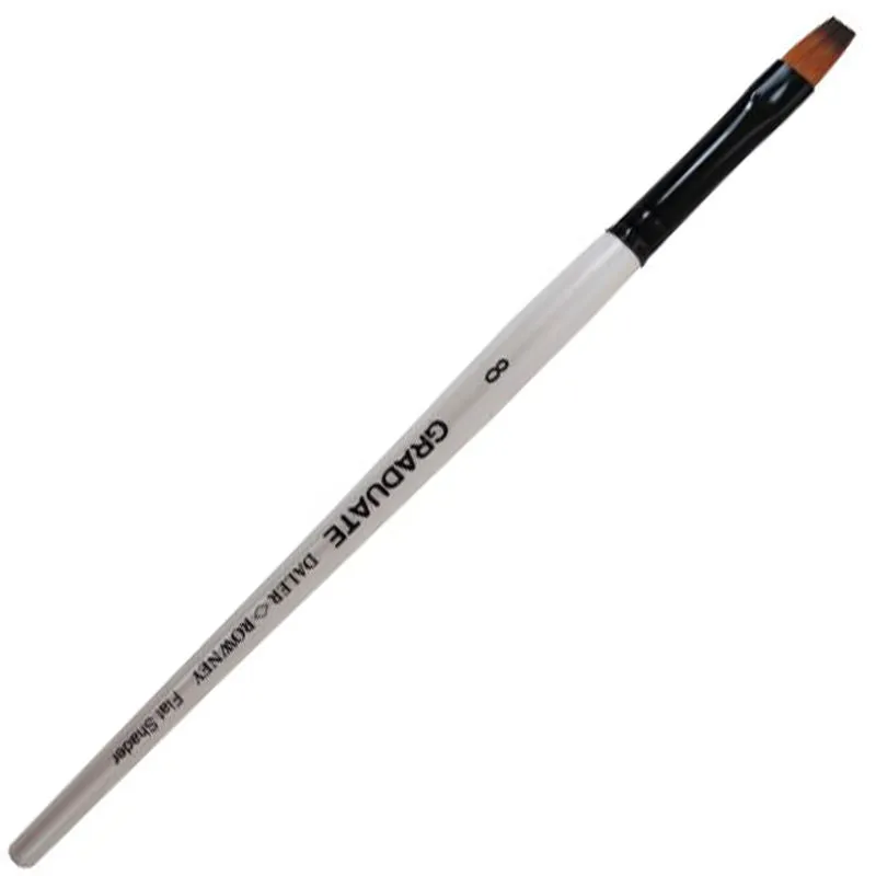 Daler Rowney Graduate Brush Short Handle Synthetic Flat Shedder 8=7mm