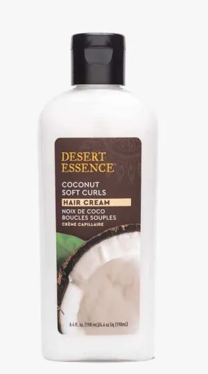 Desert Essence Coconut Soft Curls Hair Cream 6.4 fl oz Cream