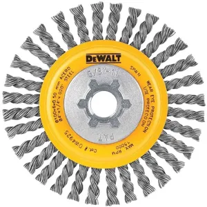 DeWALT HP DW49202B Wire Wheel, 6 in Dia, 5/8-11 in Arbor/Shank