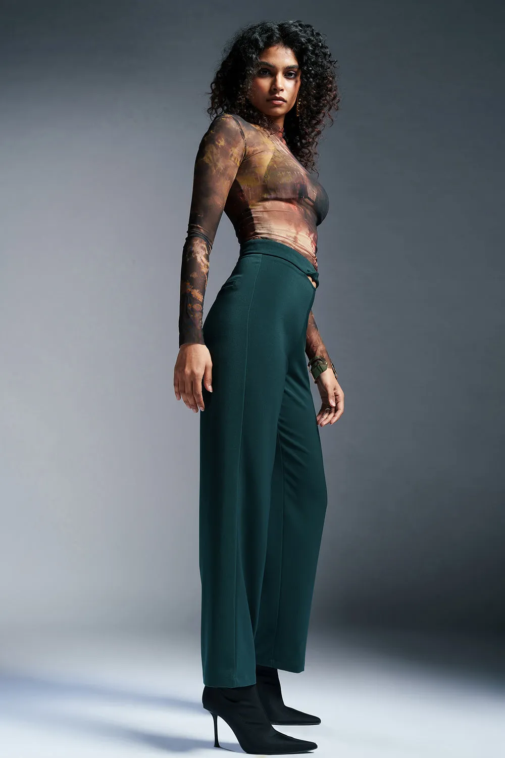 Emerald Bay Twisted Waist Korean Pants