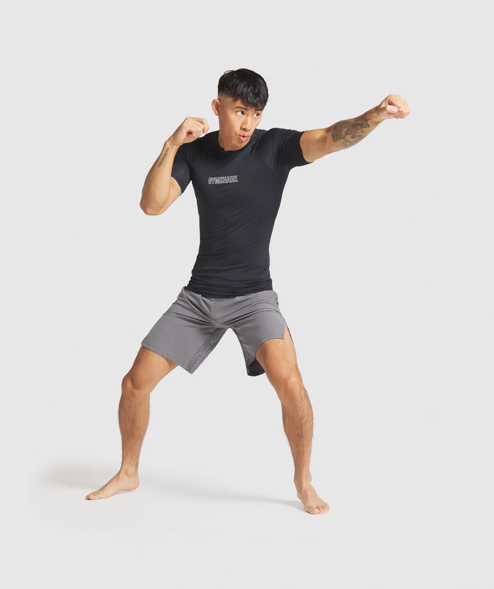 Gymshark Combat Rashguard - Black