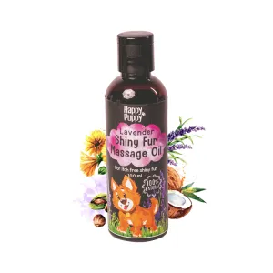 Happy Puppy Organic Shiny Fur Spa Massage Oil Lavender for Dogs and Cats