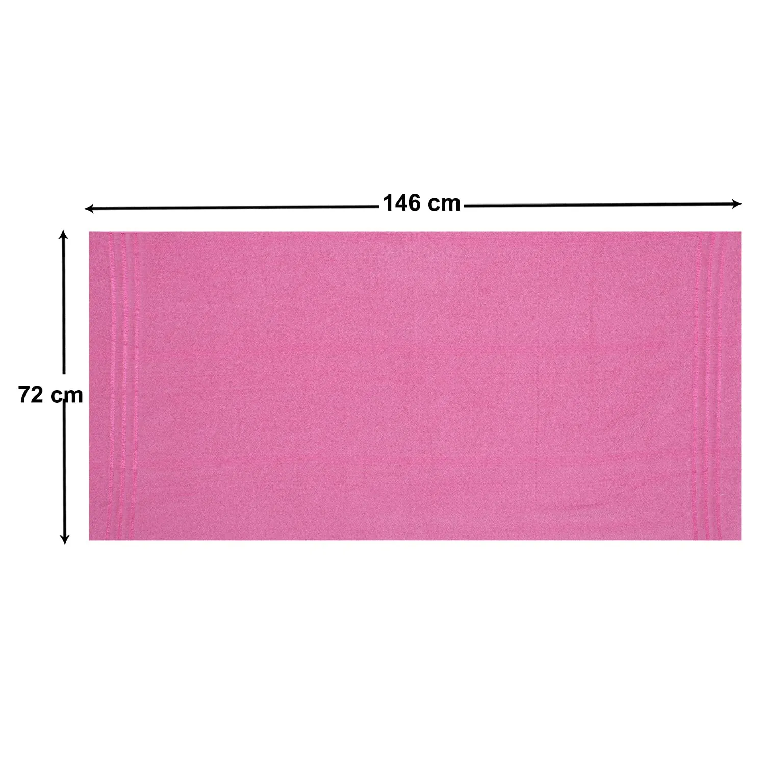 Heart Home Cotton Super Absorbent Bath Towel|Anti-Bacterial & Quick Dry Towel for Bath,Beach,Yoga,Fluffy,(Pink,Large)