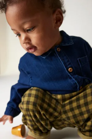 HERRINGBONE DENIM BABY SHIRT