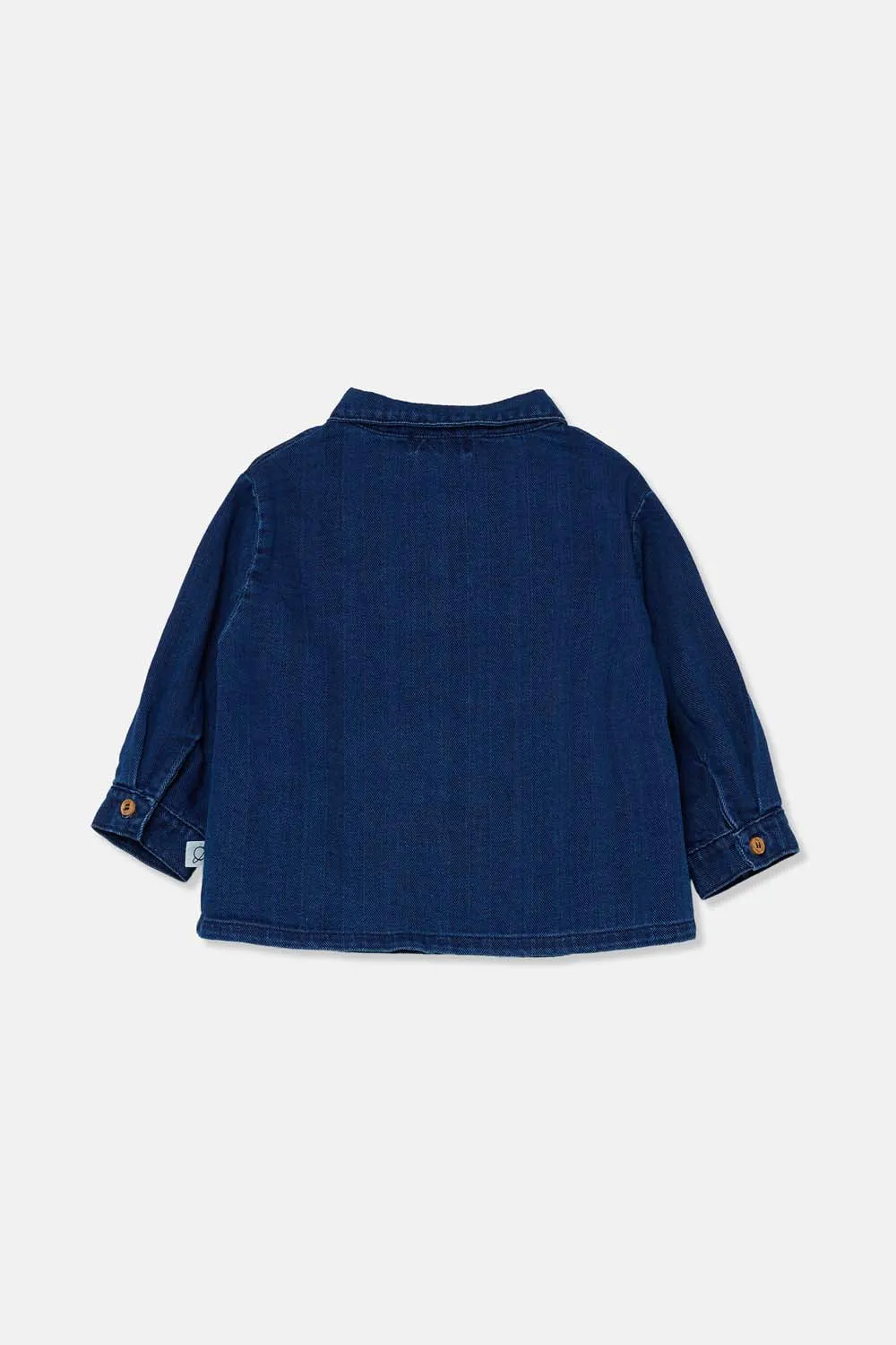 HERRINGBONE DENIM BABY SHIRT