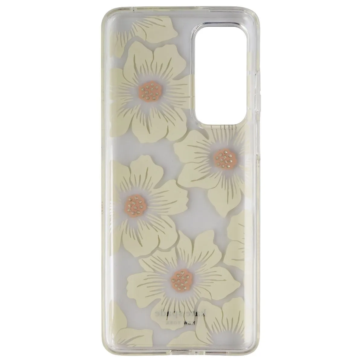 Kate Spade Case for Motorola Edge 5G UW (2021) - Hollyhock Floral Clear/Cream