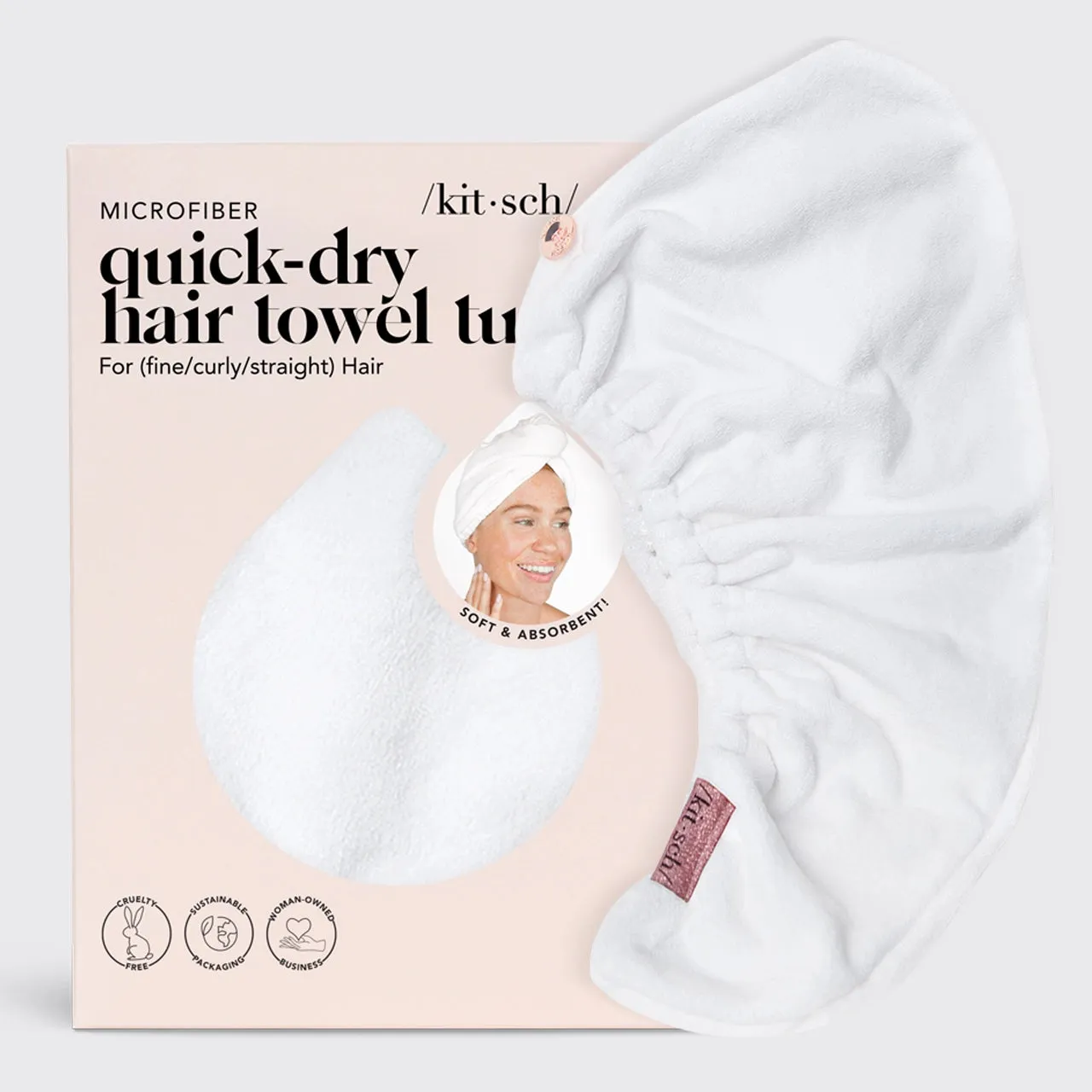 Kitsch Microfiber Hair Towel