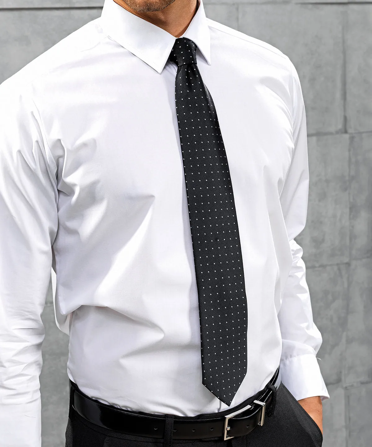 Micro dot tie | Black/Red