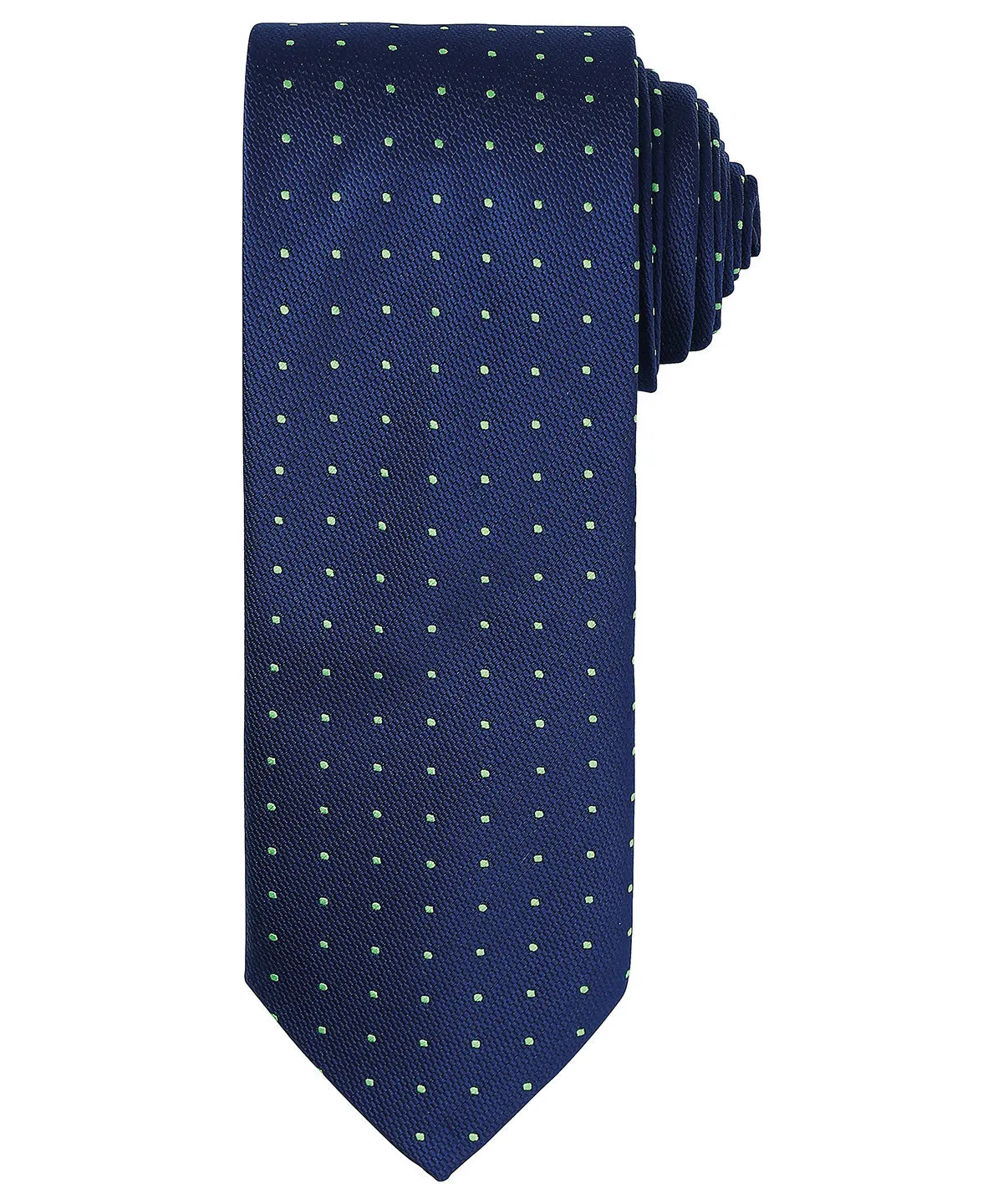 Micro dot tie | Navy/Lime