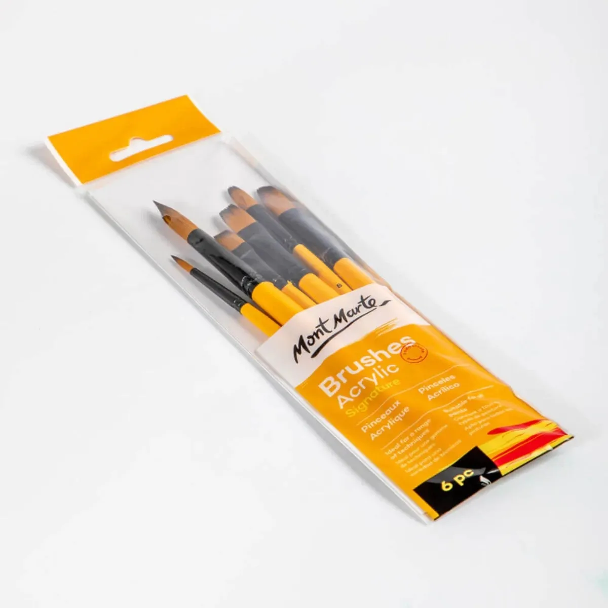 Mont Marte Gallery Series Brush Set Acrylic 6pc