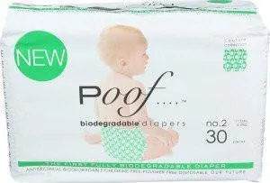 Poof SIZE 2 Green Loops Biodegradable DIAPERS