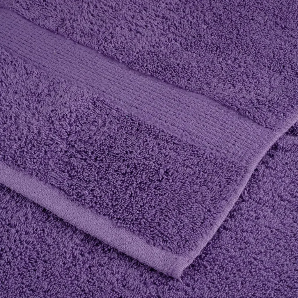 Premium Sauna Towels 2 pcs Purple 80x200 cm 600 gsm 100% Cotton