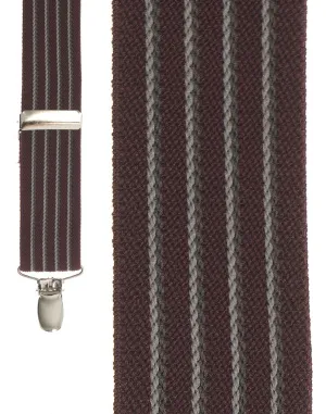 "Burgundy Summit" Suspenders