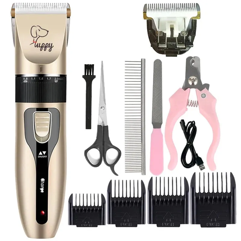 Rechargeable Dog & Cat Hair Clippers Grooming Kit