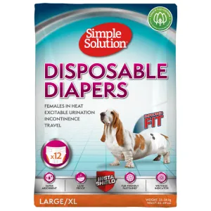 Simple Solution Disposable Diaper for Female Dogs (46x57cm)