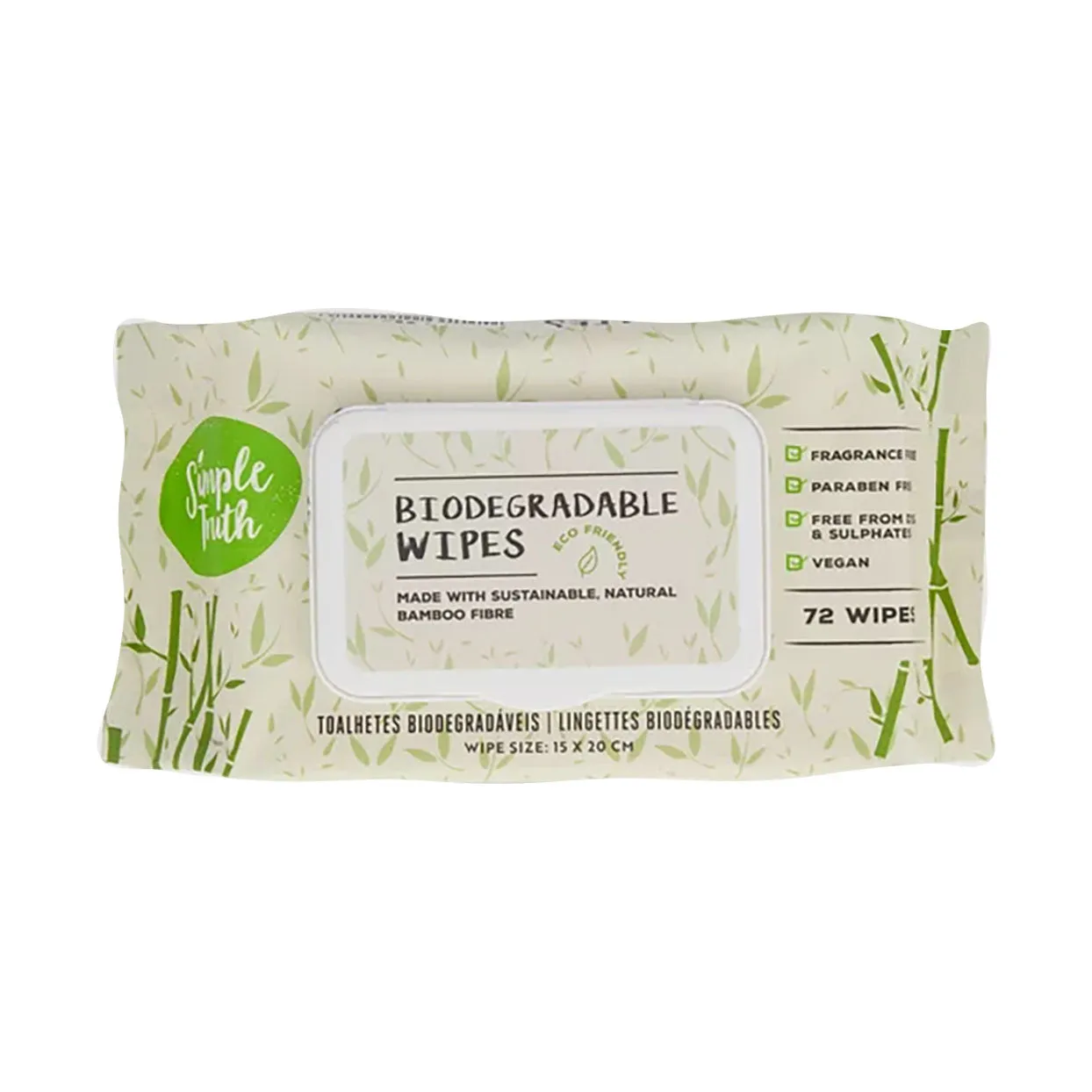 Simple Truth Biodegradable Wipes 72 Pack