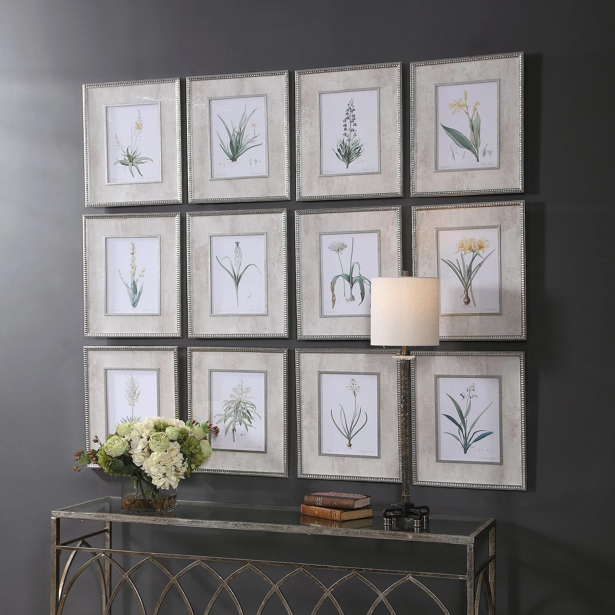 Spring Florals Framed Prints, Set/12