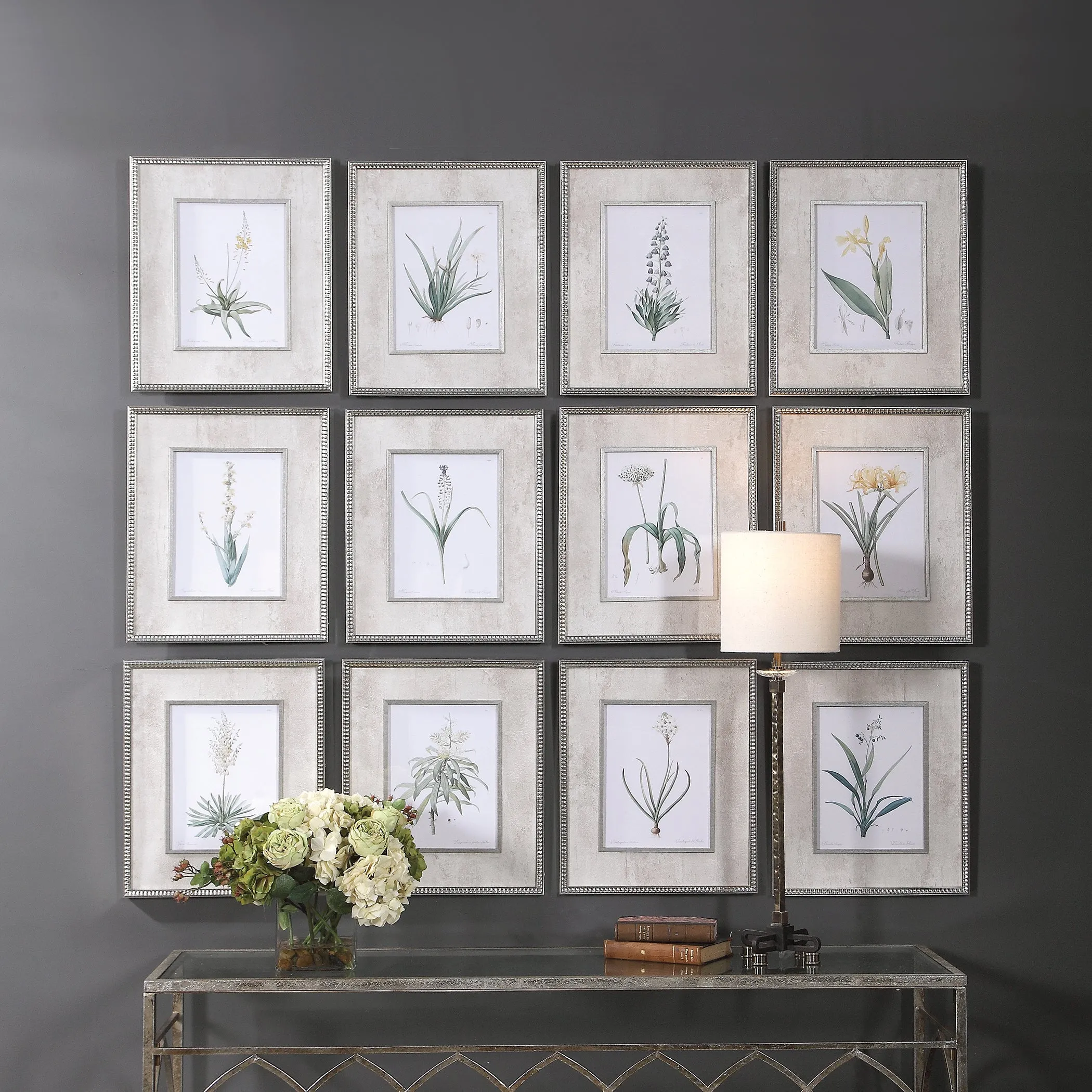 Spring Florals Framed Prints, Set/12