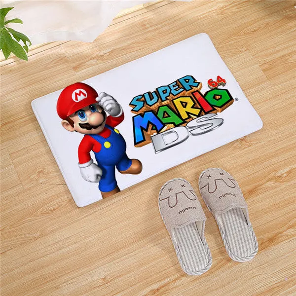 Super Mario Bros long Door carpet Outdoor Entrance Welcome Pad Soft Rug Doormat Indoor Bathroom Kitchen Carpet Floor Mats 80cm