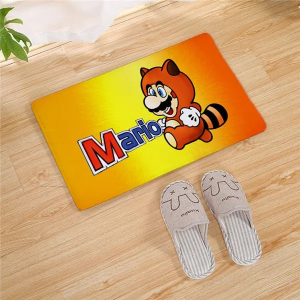 Super Mario Bros long Door carpet Outdoor Entrance Welcome Pad Soft Rug Doormat Indoor Bathroom Kitchen Carpet Floor Mats 80cm