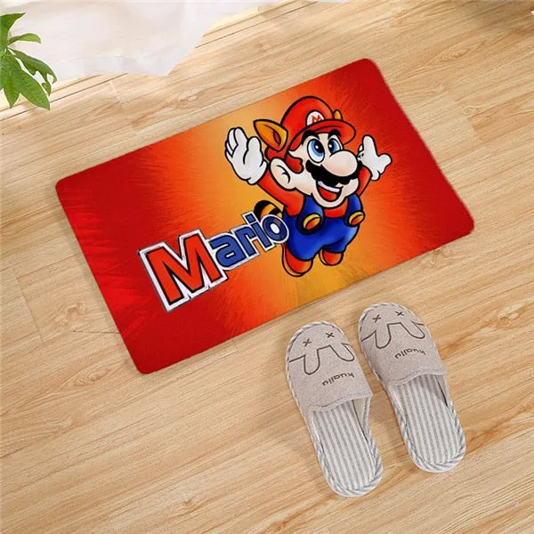 Super Mario Bros long Door carpet Outdoor Entrance Welcome Pad Soft Rug Doormat Indoor Bathroom Kitchen Carpet Floor Mats 80cm