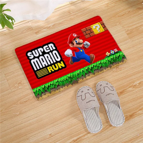 Super Mario Bros long Door carpet Outdoor Entrance Welcome Pad Soft Rug Doormat Indoor Bathroom Kitchen Carpet Floor Mats 80cm