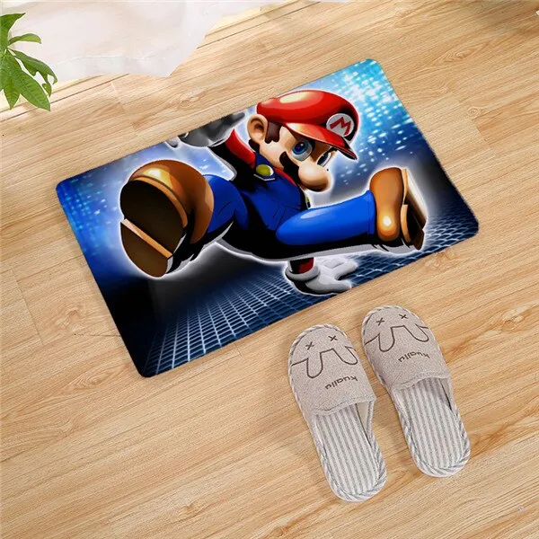 Super Mario Bros long Door carpet Outdoor Entrance Welcome Pad Soft Rug Doormat Indoor Bathroom Kitchen Carpet Floor Mats 80cm