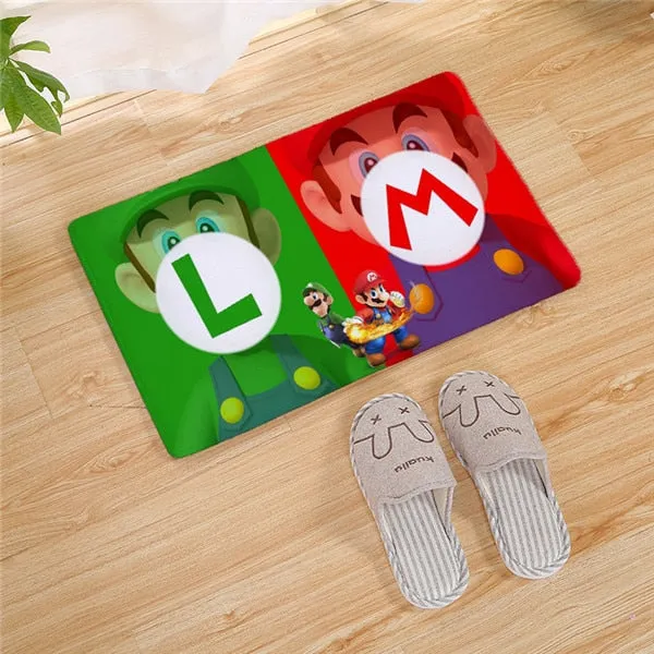 Super Mario Bros long Door carpet Outdoor Entrance Welcome Pad Soft Rug Doormat Indoor Bathroom Kitchen Carpet Floor Mats 80cm