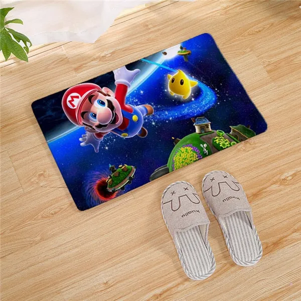 Super Mario Bros long Door carpet Outdoor Entrance Welcome Pad Soft Rug Doormat Indoor Bathroom Kitchen Carpet Floor Mats 80cm