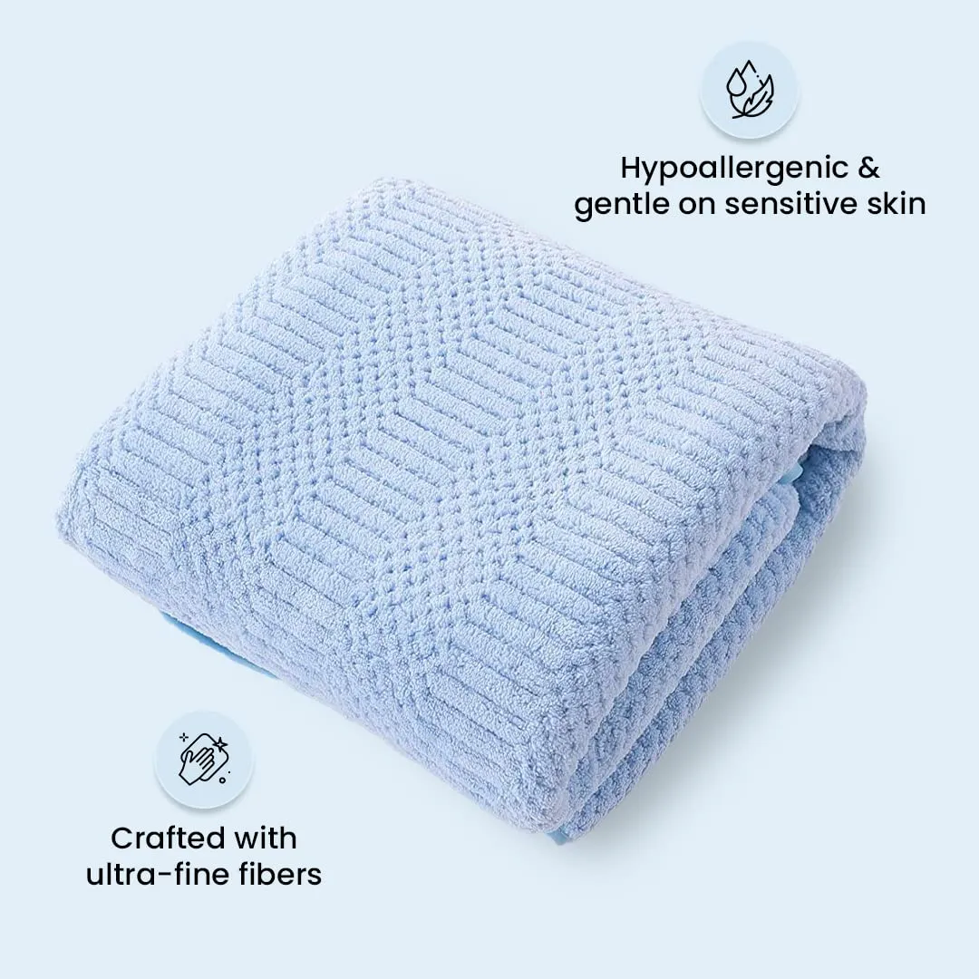 The Better Home Microfiber Bath Towel for Bath | Soft, Lightweight, Absorbent and Quick Drying Bath Towel for Men & Women | 140cm X 70cm (Pack of 4, Pink Beige) (Pack of 2, Blue Beige)