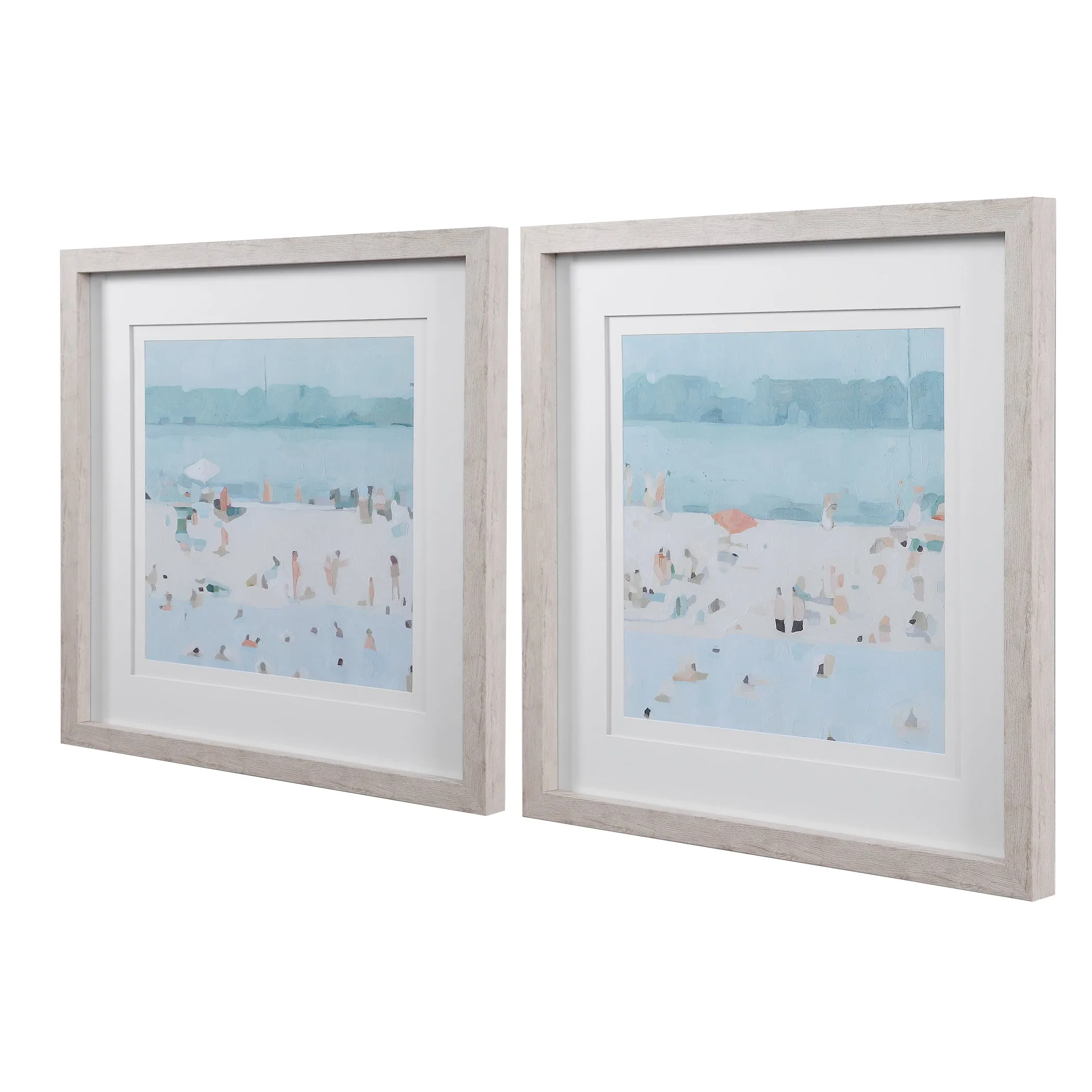 Uttermost Sea Glass Sandbar Framed Prints, Set/2