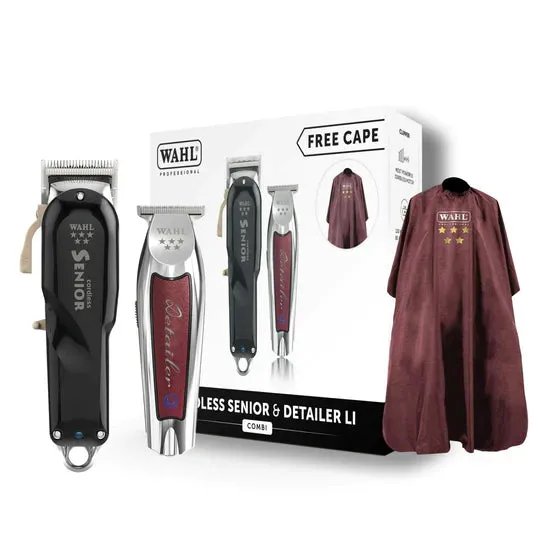 Wahl 5 Star Cordless Senior and Detailer Li COMBO (Free Cape)