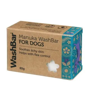 WashBar Natural Manuka Soap for Dogs & Cats (Itch Relief, Flea & Tick Prevention)