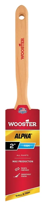 Wooster 4231-2 Paint Brush, 2 in W, 2-11/16 in L Bristle, Synthetic Fabric Bristle, Sash Handle :EA: QUANTITY: 1